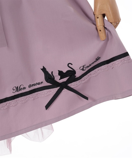 キャットシルエット刺繍スカート | POETIQUE -outlet- | axes