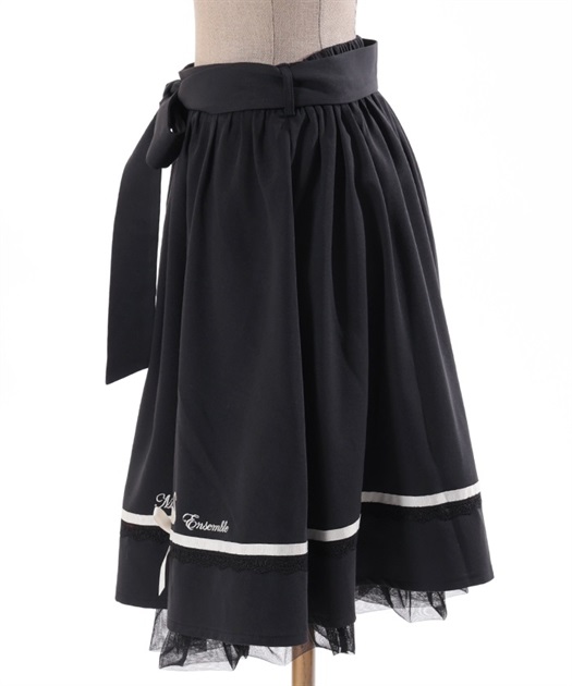 キャットシルエット刺繍スカート | outlet | axes femme online shop
