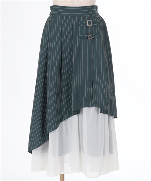 シフォン切替ストライプスカート | axes femme | axes femme シフォン切替ストライプスカート | axes femme | axes femme