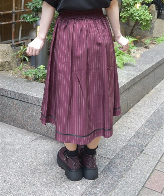 扇子×紅葉刺繍ジップスカート | レディース服・レディース 扇子×紅葉刺繍ジップスカート | レディース服・レディース