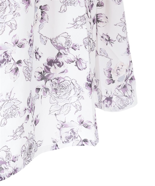 薔薇柄チュール×レース重ねスカート | レディース服・レディース