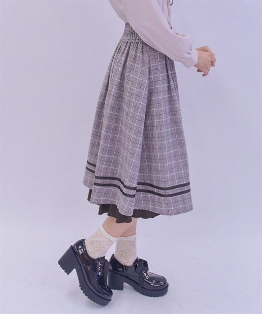 ハイウエストチェック柄スカート | outlet | axes femme online shop