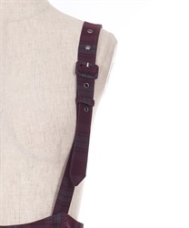 サスペンダー付チェック柄スカート | outlet | axes femme サスペンダー付チェック柄スカート | outlet | axes femme