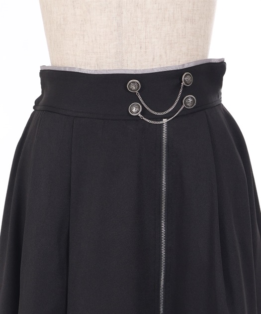 チェーンファスナー付スカート | レディース服・レディース チェーンファスナー付スカート | レディース服・レディース