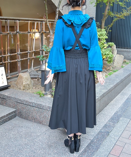 フリルサス付ハイウエストスカート | レディース服・レディース フリルサス付ハイウエストスカート | レディース服・レディース