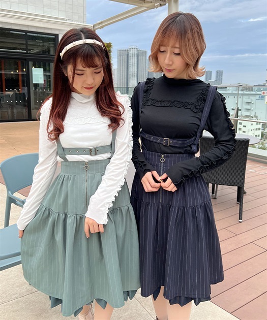 ハーネスデザインサス付スカート | outlet | axes femme online shop ハーネスデザインサス付スカート | outlet | axes femme online shop