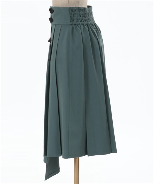 チャイナボタンアシメスカート | outlet | axes femme online shop