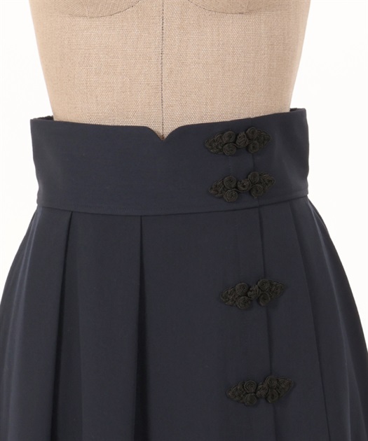 チャイナボタンアシメスカート | outlet | axes femme online shop