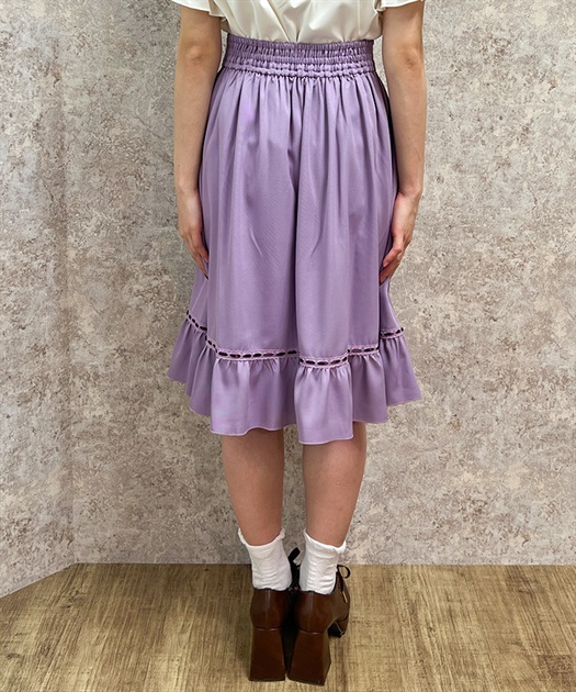 パンジー刺繍ラッフルスカート | outlet | axes femme online shop パンジー刺繍ラッフルスカート | outlet | axes femme online shop