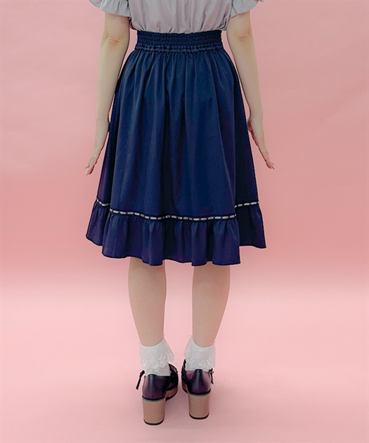 パンジー刺繍ラッフルスカート | レディース服・レディース
