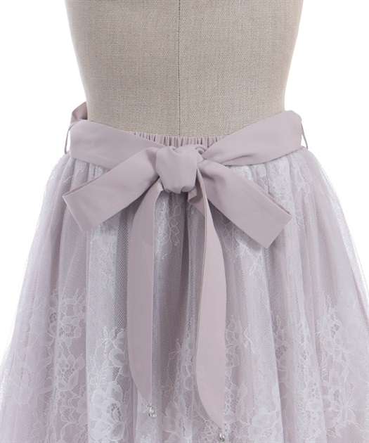 バックフリルチュールスカート | POETIQUE | axes femme online shop バックフリルチュールスカート | POETIQUE | axes femme online shop