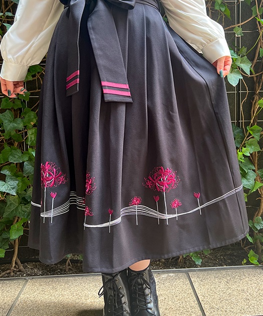 彼岸花刺繍サス付スカート | outlet | axes femme online shop