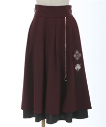 チャイナ刺繍ジップ付スカート | outlet | axes femme online shop チャイナ刺繍ジップ付スカート | outlet | axes femme online shop