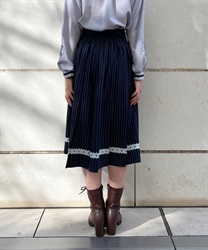 ストライププリーツミディスカート | outlet | axes femme ストライププリーツミディスカート | outlet | axes femme