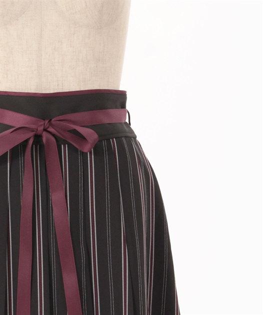 ストライププリーツミディスカート | outlet | axes femme ストライププリーツミディスカート | outlet | axes femme