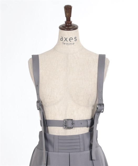 ベルトデザインサス付きスカート | 衣料 | axes femme online shop ベルトデザインサス付きスカート | 衣料 | axes femme online shop
