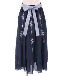 小花刺繍イレヘムSK axes femme - メルカリ