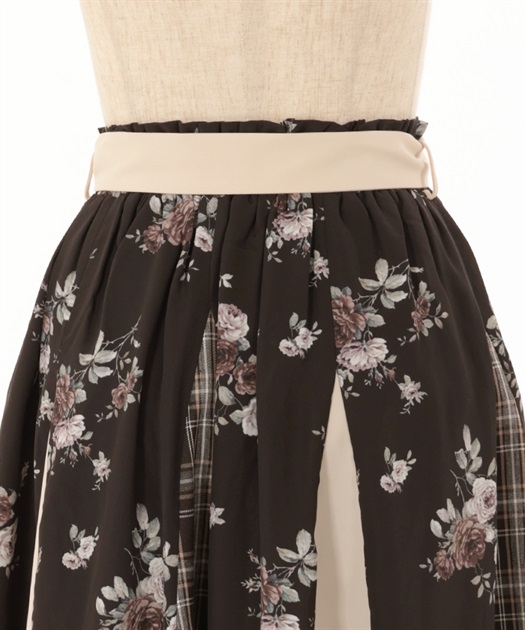 フラワー切替スカート【10%OFF対象商品】 | レディース服 フラワー切替スカート【10%OFF対象商品】 | レディース服