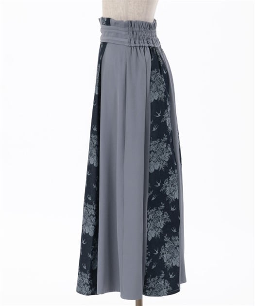 燕×薔薇柄パッチワークスカート | outlet | axes femme online shop 燕×薔薇柄パッチワークスカート | outlet | axes femme online shop