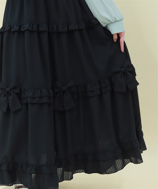 シアーギンガムティアードスカート | axes femme online shop