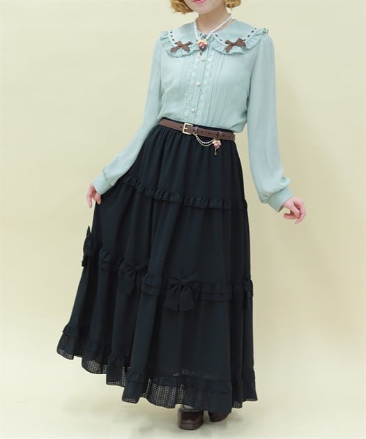 シアーギンガムティアードスカート | axes femme online shop