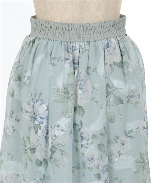 花柄シアージャカードスカート【期間限定価格】 | outlet | axes