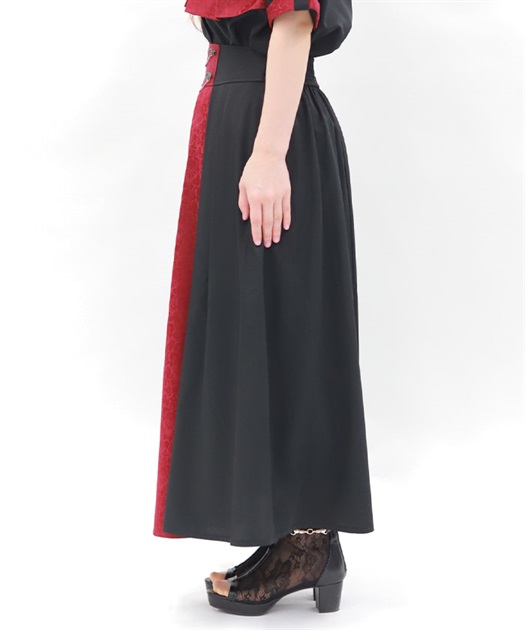 axes femme｜ビット付プリーツロングスカート | Rakuten Fashion