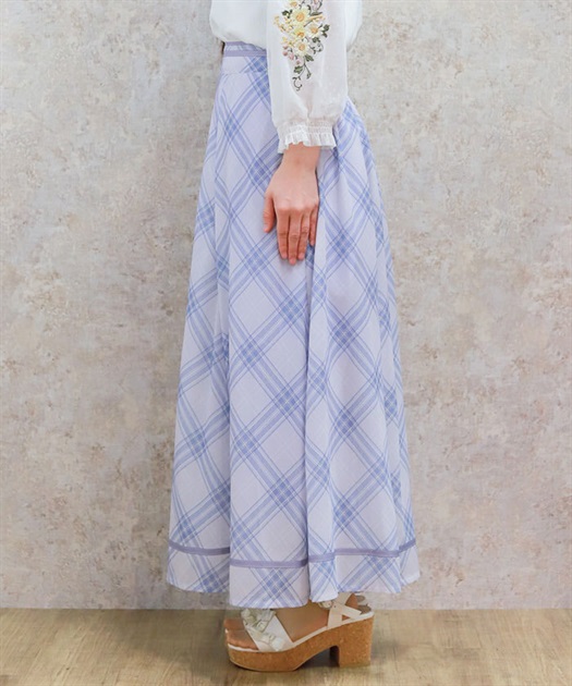 シアーチェックフレアスカート | レディース服・レディース シアーチェックフレアスカート | レディース服・レディース