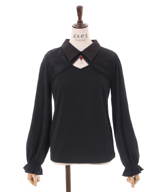 ローズチャーム付トップス | outlet | axes femme online shop ローズチャーム付トップス | outlet | axes femme online shop
