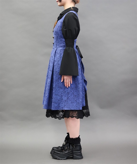 バックフリルジャカードワンピース【予約】 | NIBBLE POISON | axes