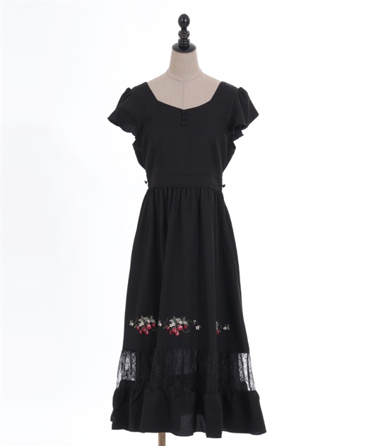 ストロベリー刺繍ワンピース | outlet | axes femme online shop