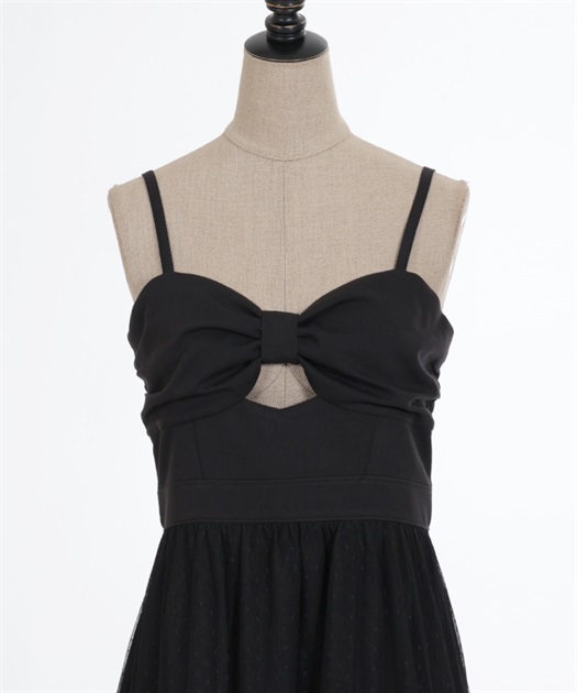 リボンデザインチュールワンピース | outlet | axes femme リボンデザインチュールワンピース | outlet | axes femme