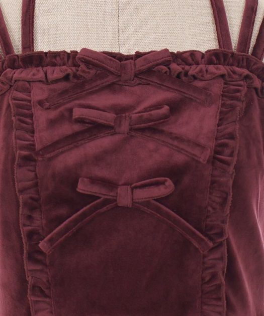ベロアキャミワンピース | outlet | axes femme online shop ベロアキャミワンピース | outlet | axes femme online shop