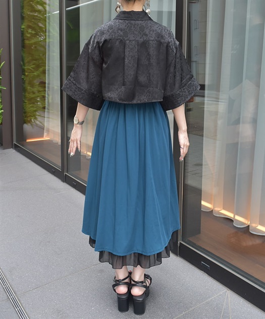 チャイナ釦バイカラーワンピース | outlet | axes femme online shop