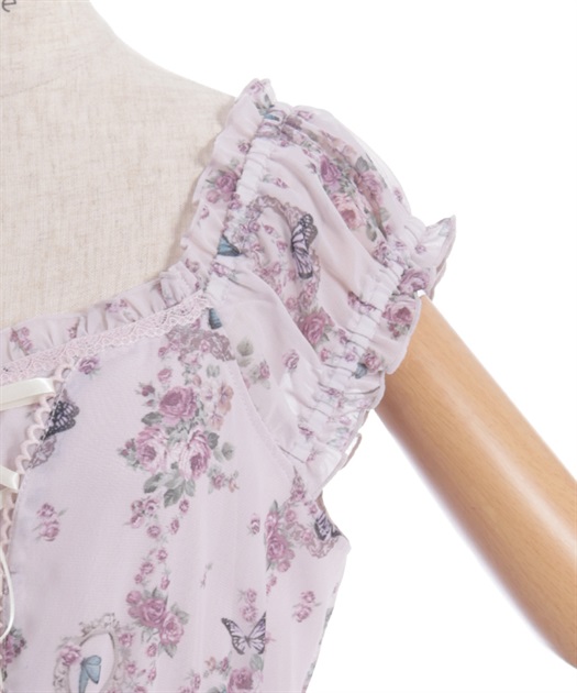 パピヨンローズ柄編上ワンピース | 衣料 | axes femme online shop