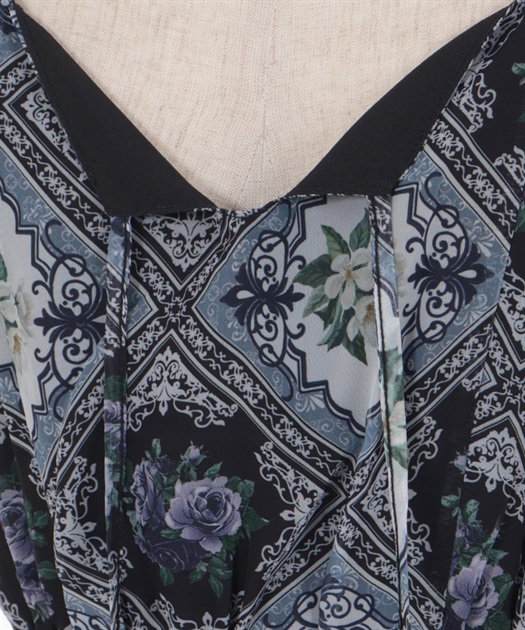 ジャスミンタイル柄キャミワンピース | outlet | axes femme ジャスミンタイル柄キャミワンピース | outlet | axes femme