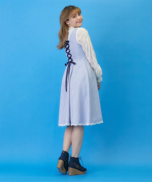 編み上げ千鳥格子ジャンスカ【期間限定価格】 | outlet | axes 編み上げ千鳥格子ジャンスカ【期間限定価格】 | outlet | axes