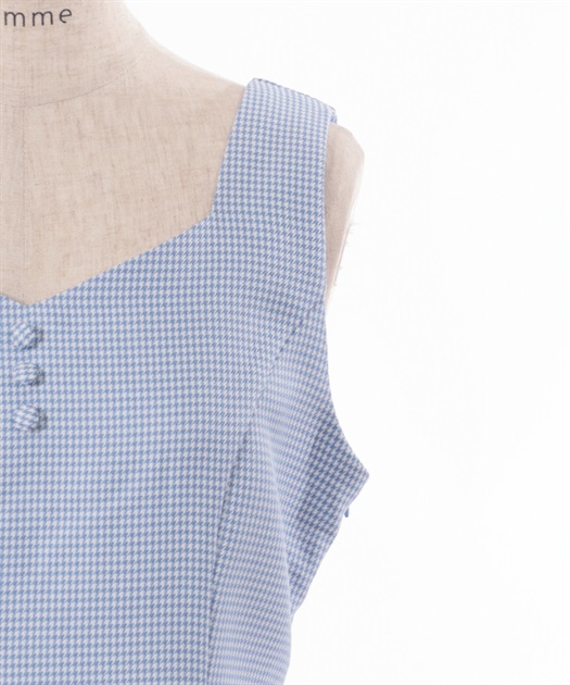 編み上げ千鳥格子ジャンスカ【10%OFF対象商品】 | レディース服 編み上げ千鳥格子ジャンスカ【10%OFF対象商品】 | レディース服
