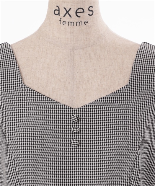 編み上げ千鳥格子ジャンスカ【10%OFF対象商品】 | レディース服 編み上げ千鳥格子ジャンスカ【10%OFF対象商品】 | レディース服