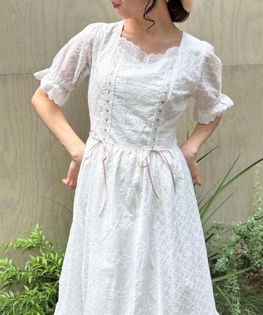 コットンレースワンピース | outlet | axes femme online shop コットンレースワンピース | outlet | axes femme online shop