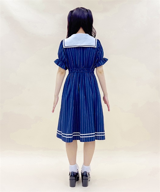 ストライプセーラーワンピース | outlet | axes femme online shop ストライプセーラーワンピース | outlet | axes femme online shop