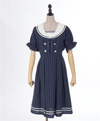 ストライプセーラーワンピース | outlet | axes femme online shop ストライプセーラーワンピース | outlet | axes femme online shop