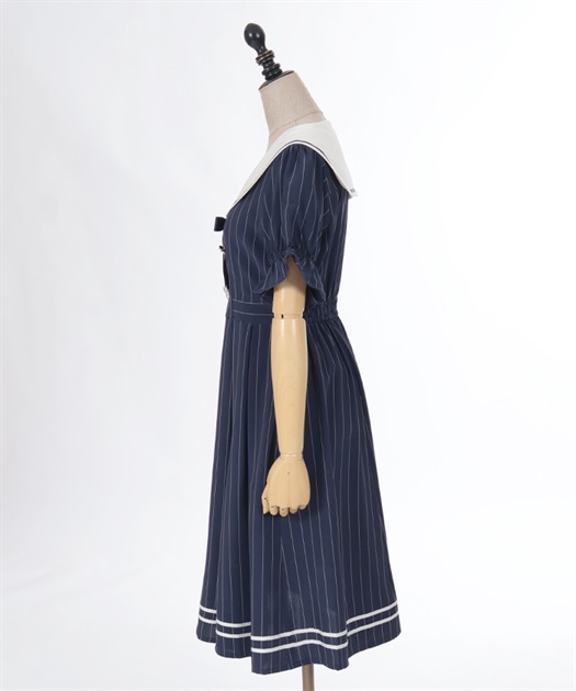 ストライプセーラーワンピース | outlet | axes femme online shop ストライプセーラーワンピース | outlet | axes femme online shop