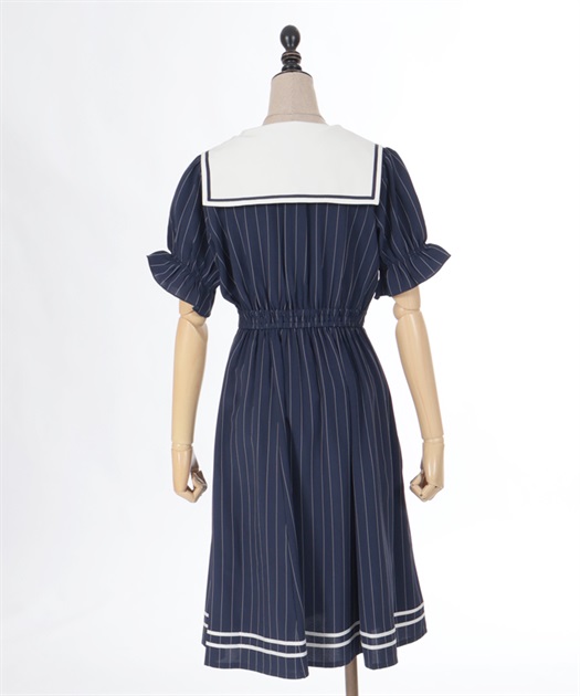 ストライプセーラーワンピース | outlet | axes femme online shop ストライプセーラーワンピース | outlet | axes femme online shop