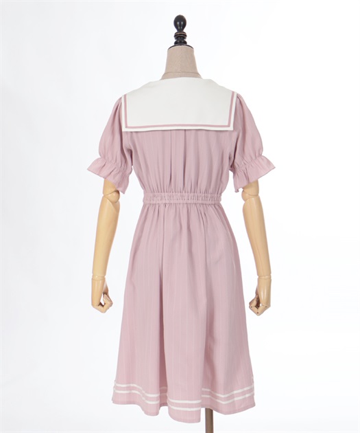 ストライプセーラーワンピース | outlet | axes femme online shop ストライプセーラーワンピース | outlet | axes femme online shop
