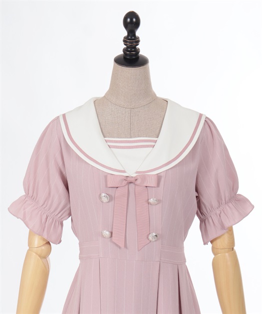 ストライプセーラーワンピース | outlet | axes femme online shop ストライプセーラーワンピース | outlet | axes femme online shop