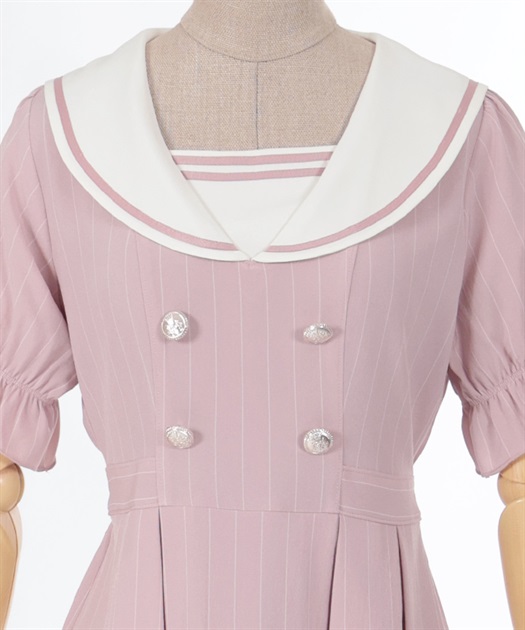 ストライプセーラーワンピース | outlet | axes femme online shop ストライプセーラーワンピース | outlet | axes femme online shop