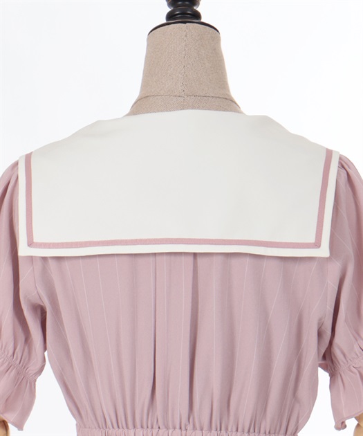 ストライプセーラーワンピース | outlet | axes femme online shop ストライプセーラーワンピース | outlet | axes femme online shop