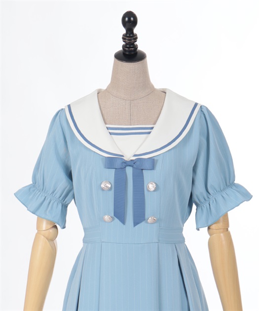 ストライプセーラーワンピース | outlet | axes femme online shop ストライプセーラーワンピース | outlet | axes femme online shop