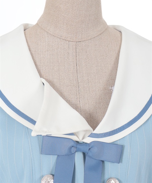 ストライプセーラーワンピース | outlet | axes femme online shop ストライプセーラーワンピース | outlet | axes femme online shop